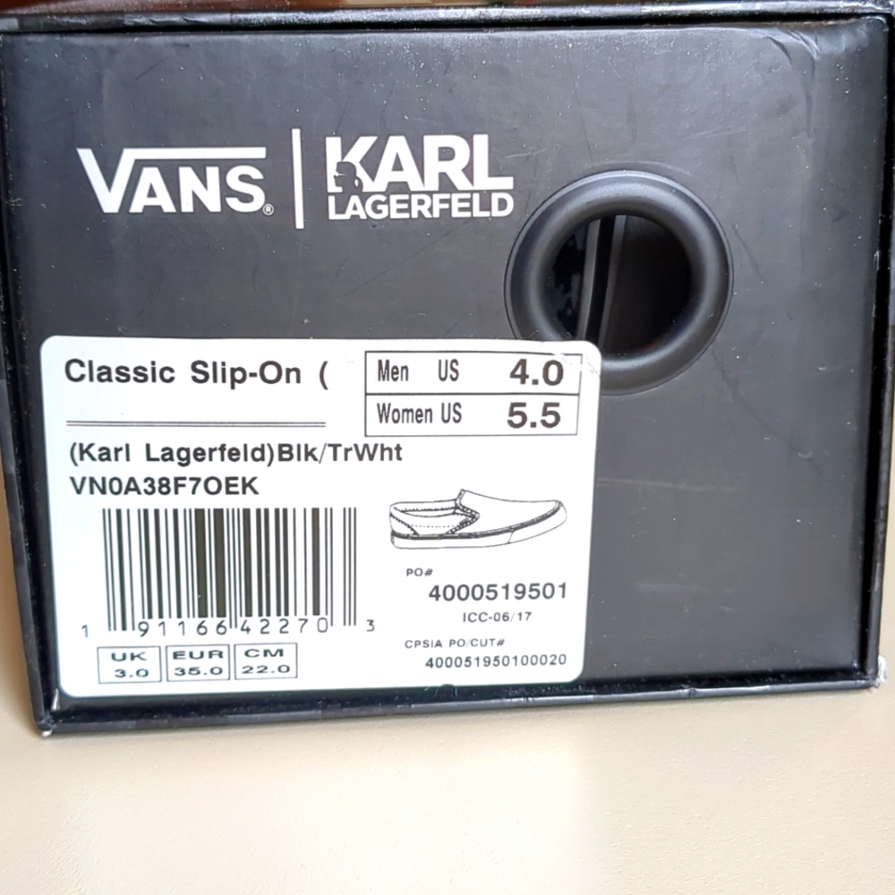 Vans Karl Lagerfeld: Off the Wall Like New - Picture 2 of 9